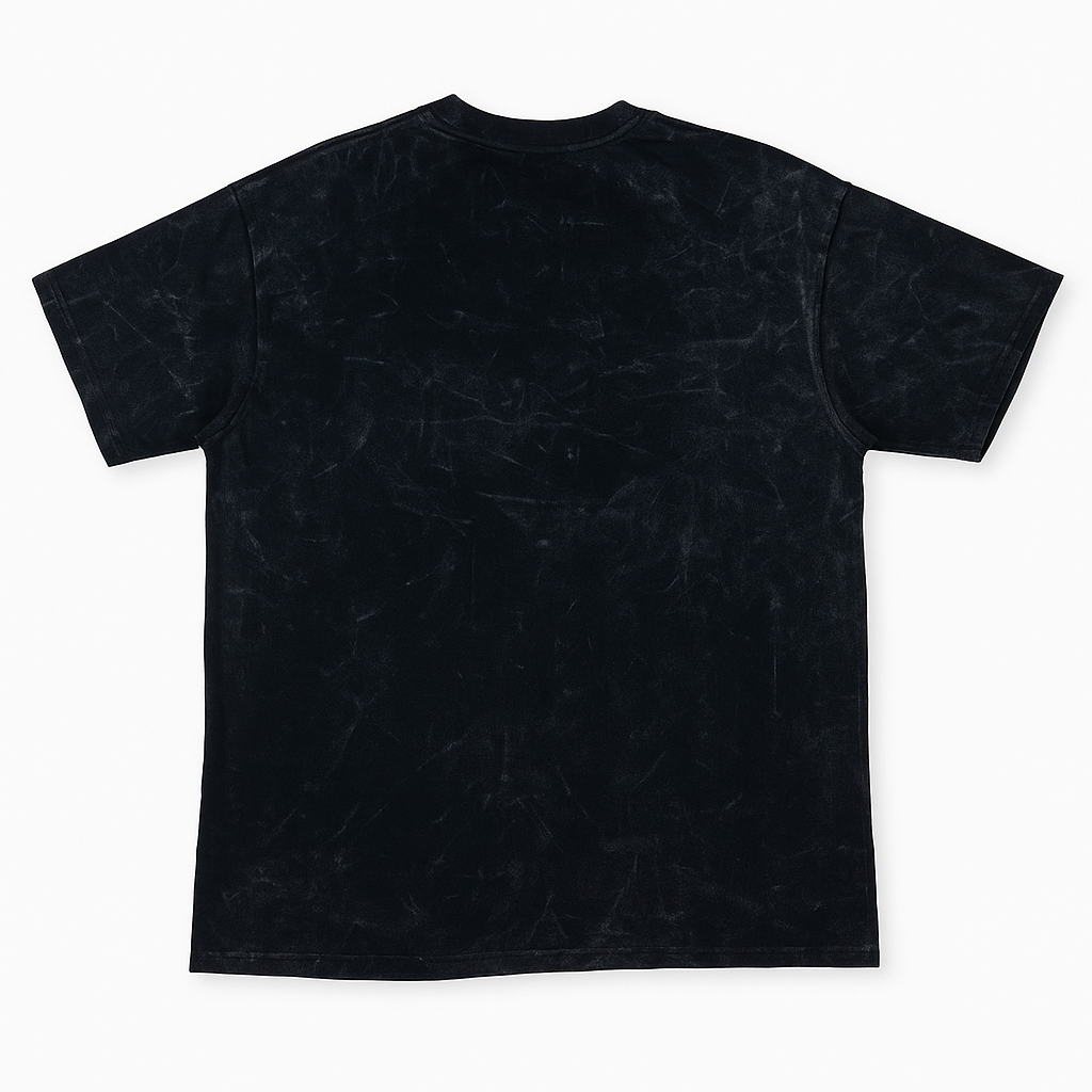 Black Acid Wash Oversized T- shirt
