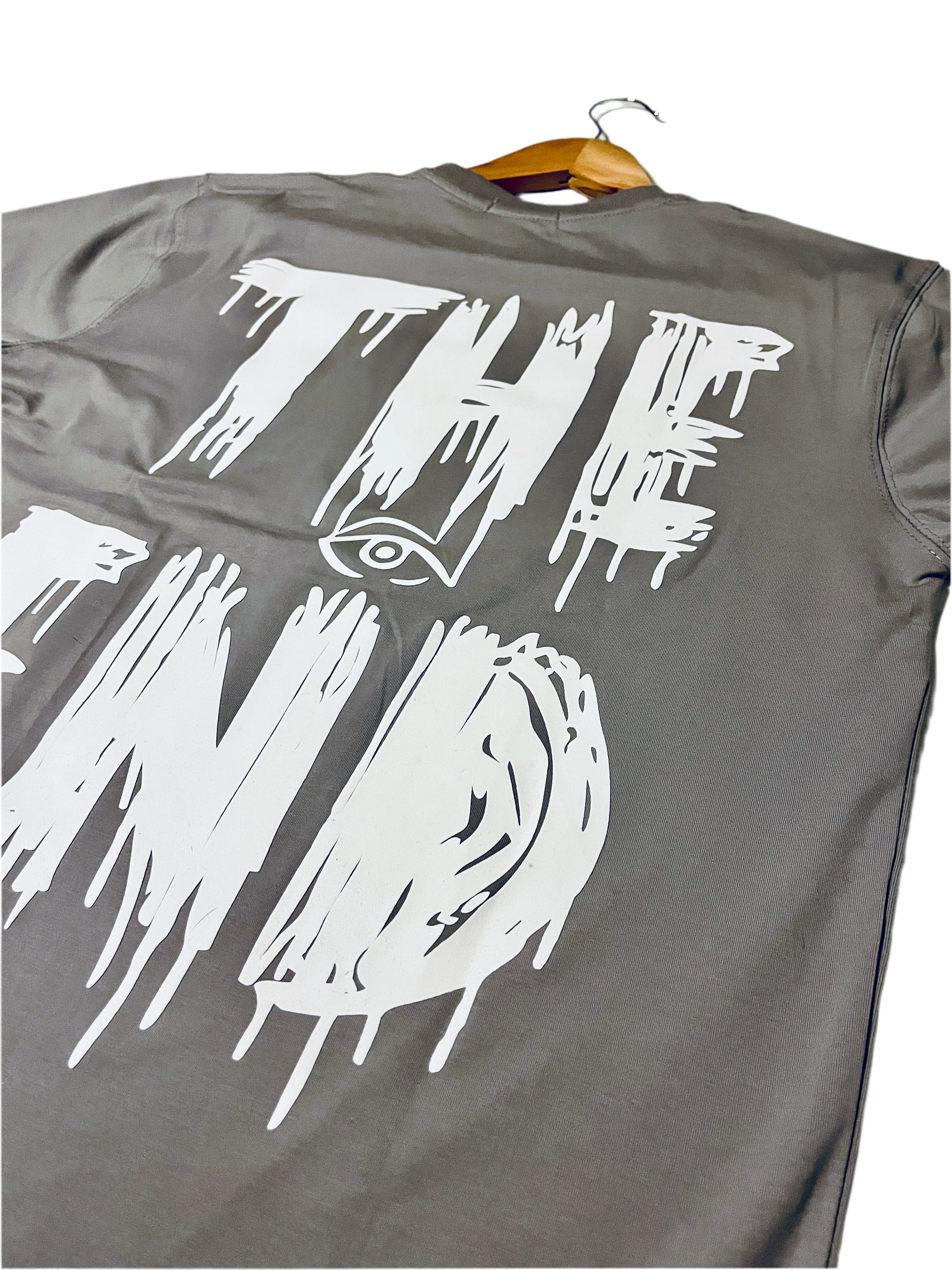 THE END (Grey) oversized T-shirt