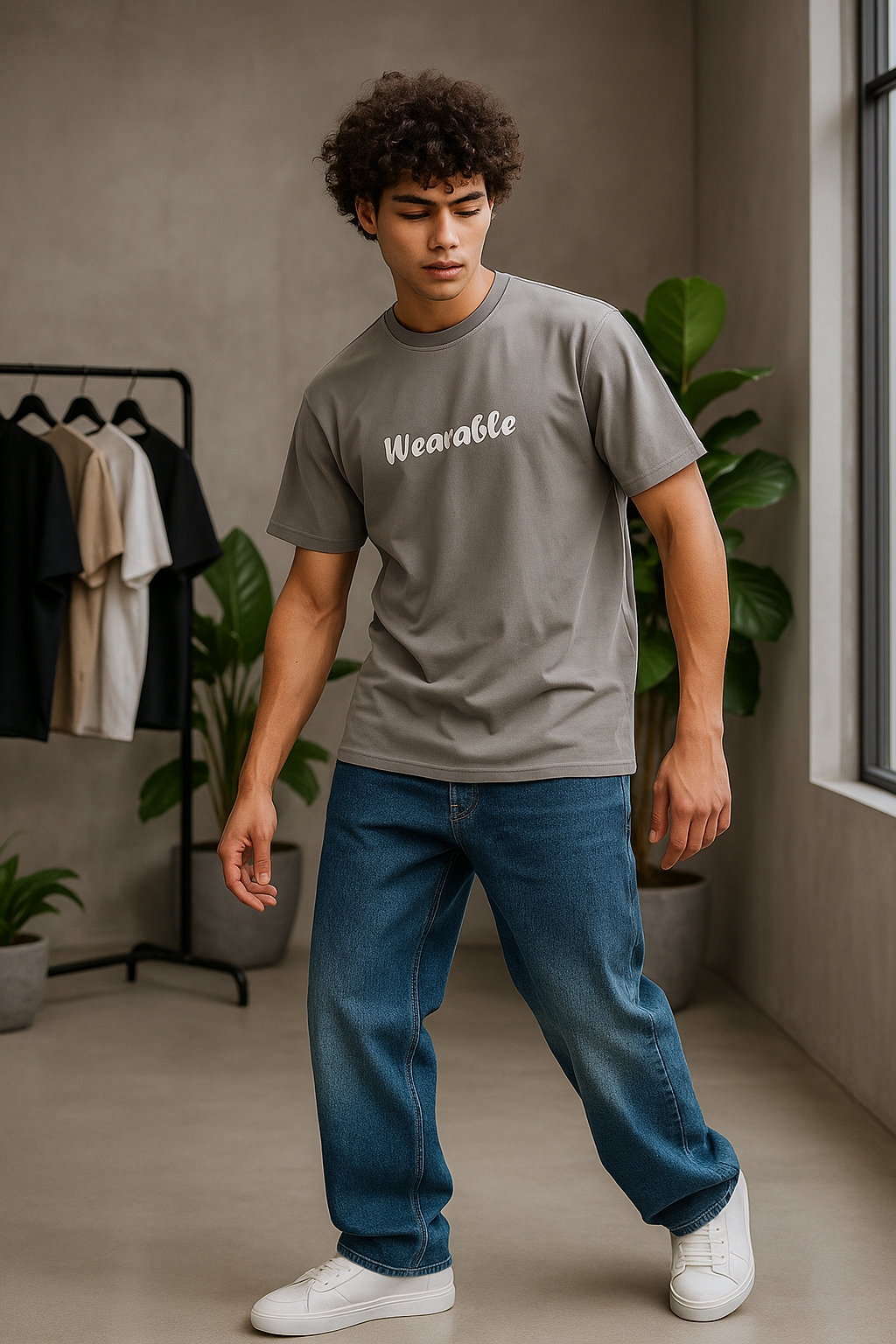 THE END (Grey) oversized T-shirt